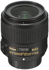 Nikon JAA137DA Lente de cámara Negro - Objetivo (11/8, 0,25 m, Nikon F, 1,8-16, 3,5 cm, 44°)