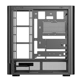 Abysm Gaming Caja ATX Danube SAVA H500 II Air Black con Cristal Lateral Templado, Panel de Rejilla, Siete Slots de Expansión y 4 Ventiladores de 120 mm ARGB Preinstalados