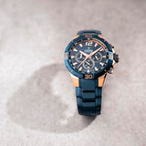 Festina Reloj Hombre F20524/1 Special Editions Caja de Acero Inoxidable 316l Rosa Correa de Acero Inoxidable 316l Azul
