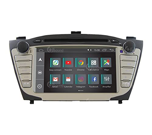 Radio de Coche para Hyundai IX35 con GPS, cámara, Amplificador y pequeña Pantalla LCD de Serie Android GPS Bluetooth WiFi USB Dab+ Touchscreen 7" 4core Carplay AndroidAuto
