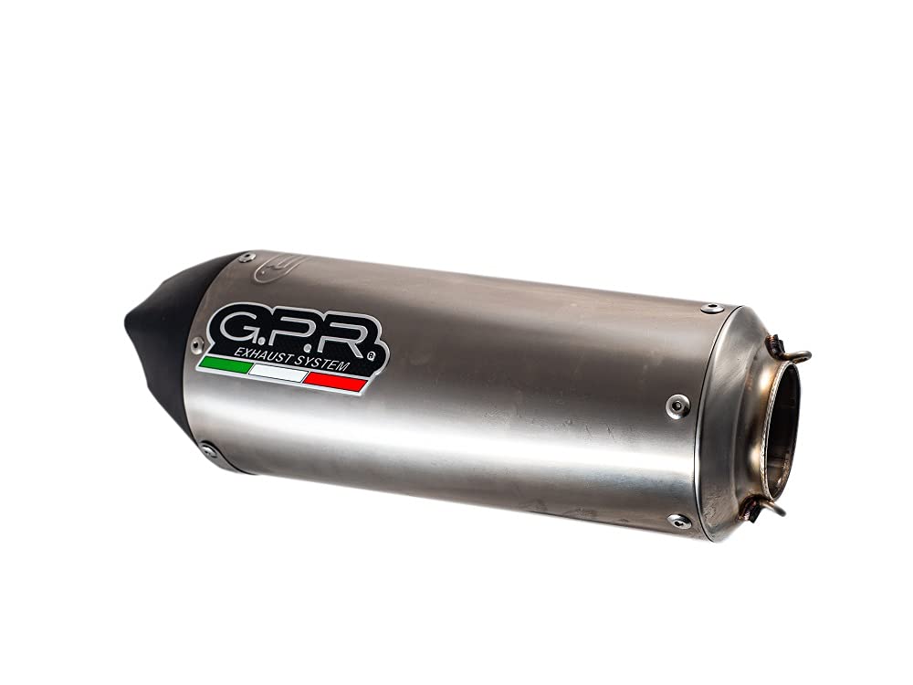 Gpr Italia Co.y.187.Cat.gpan.To sistema completo homologado y catalizzato Yamaha MT-09 TRACER/FJ-09 Tracer 2015/17 posición baja/Low Position Kit Gpe Anniversary Titanium