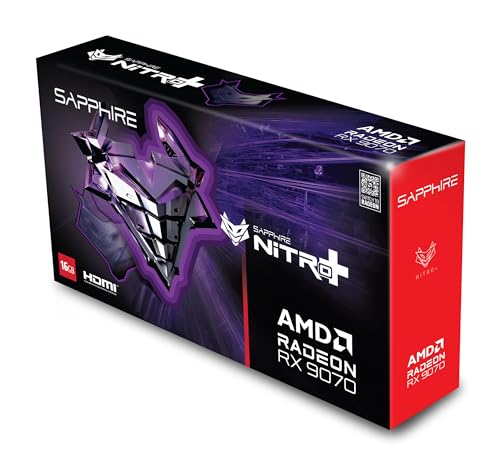 Sapphire Nitro+ AMD Radeon™ RX 9070 Gaming OC 16GB Dual HDMI/Dual DP