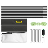 VEVOR Pantalla Proyector 381 cm Pantalla de Proyector con Soporte 347 x 202 cm HD 16:9 Pantalla de Proyección Móvil 160 Grados Pantalla Home Cinema de Tela Oxford 282,7 cm para Casa Oficina Patios