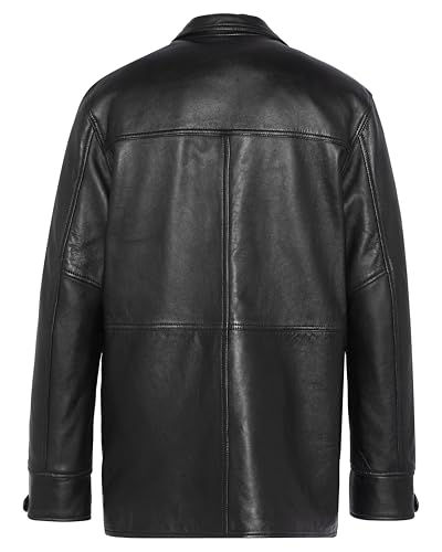Schott NYC Lcvint Chaqueta de Cuero, Negro, S para Hombre