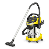 Kärcher, Aspirador en Seco y Húmedo WD 6 P S V-30/6/22/T, Filtro cartucho, 1300 W, Manguera aspiración 2 m y almacenamiento manguera, Función soplado, Yellow/Black, Depósito 30 l