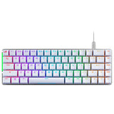 ASUS ROG Falchion Ace - Teclado Gaming Mecánico RGB 65% Compacto, ROG NX Red lubricados y Estabilizados, Teclas ABS, Conexión con KVM, Tres Ángulos, Funda, Blanco, Versión en español