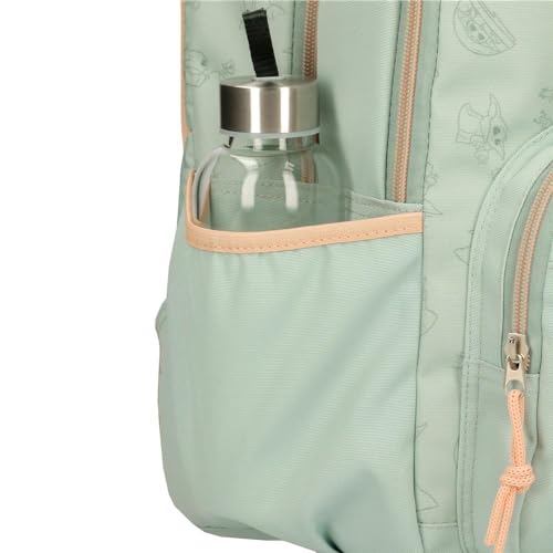 Joumma Star wars Grogu Mochila Escolar Verde 32x44x17 cms Poliéster 24,68L