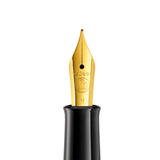 Pelikan Classic 200 820660 - Pluma estilográfica (punta media), color negro
