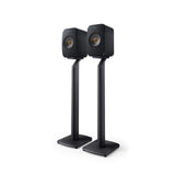 KEF LSX & LSX II S1 Floor Stand Par Gris, Soporte de Altavoz de Aluminio con organización de Cables integrada y Puntas para LSX