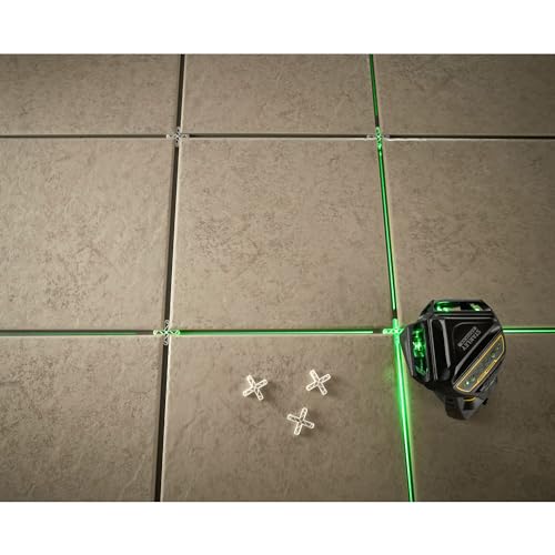 STANLEY FATMAX FMHT1-77356 - Trazador de Líneas Láser X3G, 3 x 360° en Color Verde, Visible a 4 Veces la Distancia, Precisión de +/-3mm a 10m, Resistente al Agua, Batería de Larga Duración