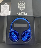 ORLINSKI Audífonos Bluetooth CAQKON1001-211-V2 2025, 40 mm, 6 Horas de Batería, Micrófono Integrado, Azul
