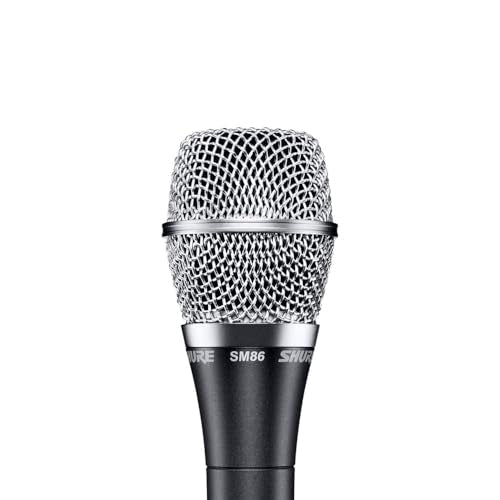 SHURE SM86-LC - Micrófono de voz cardioide de condensador para el uso profesional en actuaciones en vivo en el escenario, Calidad de estudio con una fabricación para aguantar los rigores de las giras