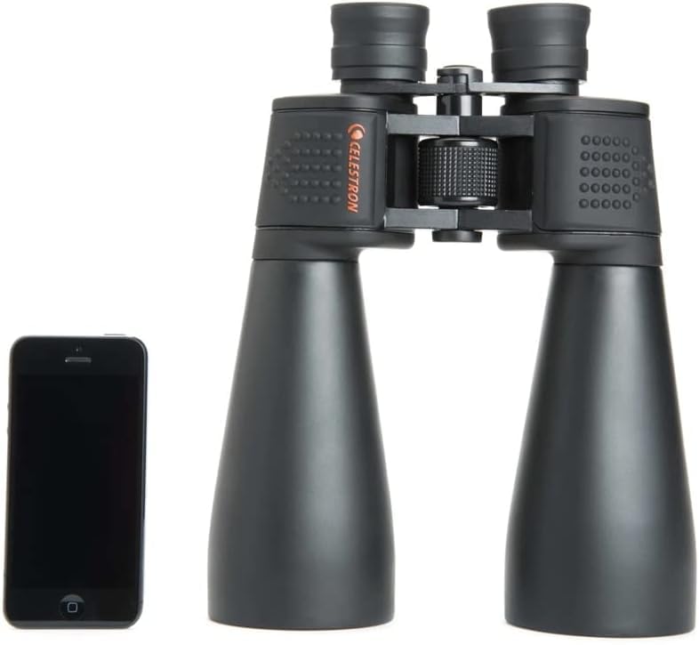 Celestron 71009 SkyMaster 15x70mm Prismáticos Porro Prism con Lente Multicapa y Cristal prismático BaK-4, Negro