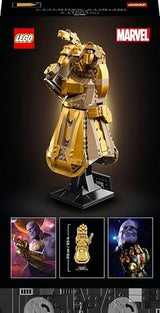 LEGO Marvel Guantelete del Infinito, Maqueta del Guante de Thanos de los Vengadores, Regalo para Hombres y Mujeres y Frans de Superhéroes, Set de Construcción para Adultos Coleccionable 76191