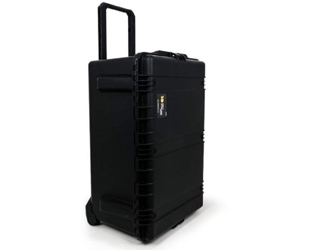 PELI Storm IM2975 Maleta de transporte grande con ruedas y asa telescópica para equipos electrónicos, resistente al agua, 118L de capacidad, fabricada en EE.UU., con espuma personalizable, color negro