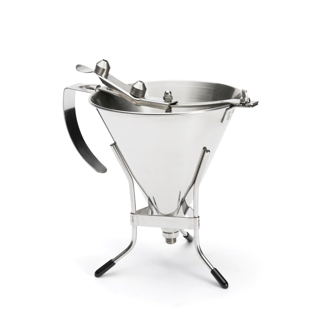 De Buyer, EMBUDO AUTOMATICO, TODO INOX, 3 CAUDALES,1,5 L. CON SOPORTE-Ø17,5 CM- 1,5 L., CON SOPORTE-3354.12
