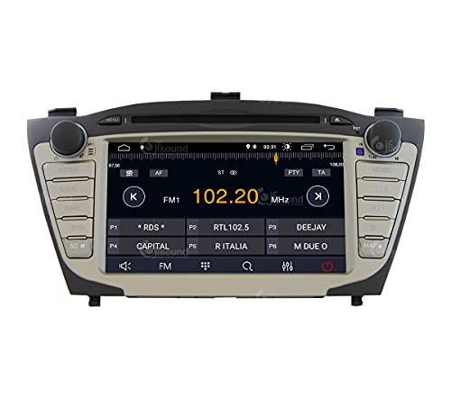 Radio de Coche para Hyundai IX35 con GPS, telecamera, ampli e LCD Grande di Serie Android GPS Bluetooth WiFi USB Dab+ Touchscreen 7" 4core Carplay AndroidAuto
