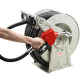 VEVOR Carrete de Manguera de Combustible 25,4mm x 15,24m Carrete de Manguera Diésel Retráctil Extra Largo Boquilla de Combustible Automática de Caucho NBR 300 PSI para Barco, Vehículo, Camión Cisterna
