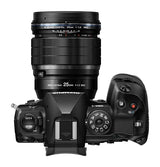 OM SYSTEM M.Zuiko Digital ED 25 mm 1:1.2 Pro Objetivo, Adecuado para Todas Las cámaras MFT (Modelos Olympus OM-D & Pen, Serie G de Panasonic), Negro