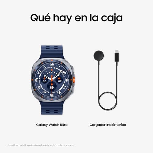 Samsung Galaxy Watch Ultra 2025 47mm - Smartwatch LTE con IA, Titanio, Botón Personalizable, Control de Salud, Garantía del Fabricante 3 Años + 1 año Extra, Azul Titanio (Versión española)