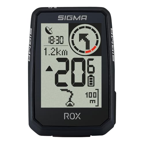 Sigma ROX 2.0 Endurance Negro | 26 Horas de duración de la batería | Ciclocomputador inalámbrico | GPS y navegación con overclamp Incluido | Navegación GPS para Exteriores | Compatible con E-Bike