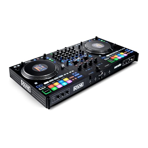 RANE PERFORMER Controlador DJ motorizado de 4 canales, platos 7" con displays, faders Precision Feel, Stem Split, FX Avanzado, Serato DJ Pro incluido