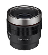 Samyang V-AF 35mm T1.9 FE para Sony E Lente de video Lente de enfoque automático Lente de cine 8K Soporte Interruptor personalizado y botón personalizado