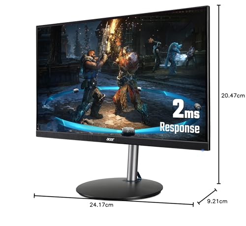 acer Nitro XF273Sbmiiprx Monitor de Juegos Full HD de 27 Pulgadas (Panel IPS, FreeSync Premium, 165Hz (OC), HDR 10, Altura Ajustable, 0.5 ms, DP, HDMI, Negro) - Exclusivo de Amazon