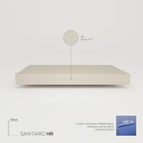 DUÉRMETE ONLINE - Pack Cama Eléctrica Articulada Reforzada Ergomedic Pro + Colchón Sanitario Sanipur + Barandillas INOX, 90x190