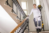 Mirka LEROS - Lijadora excéntrica de pared y techo con flexibilidad de 180° (225 mm de diámetro) y bolsa de transporte, 4000-8000 rpm