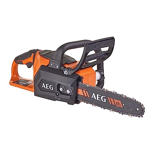 AEG - Motosierra de Carpintería 18V PRO18V Brushless (Sin Batería) - Excelente Autonomía - Freno Mecánico de Cadena - Gran Confort de Trabajo con Mango Antivibración - ACS18B30-0