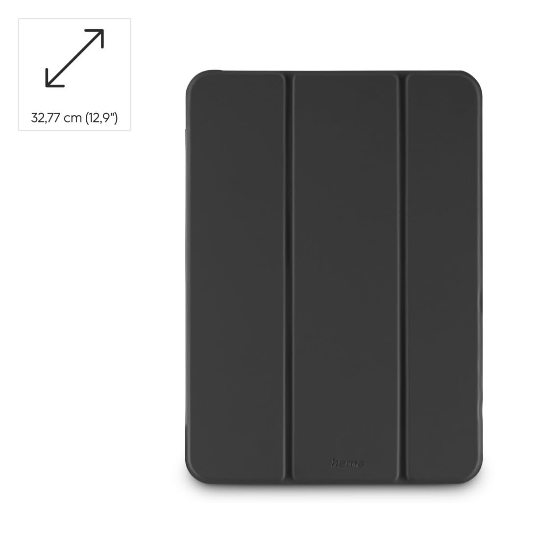 Hama Funda Plegable Transparente para Apple iPad Pro de 13" (2024), Color Negro
