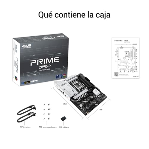 ASUS ProArt Z890-Creator WiFi - Placa Base ATX, 16+2+1+2 etapas de Potencia, PCIe 5.0 Compatible con GPU de última generación, Dos Thunderbolt 5 Tipo-C, LAN de 10 GB y 2,5 GB, WiFi 7, 5 Ranuras M.2