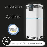 Purificador de Aire Air Essence Cyclone, 115-130m2, CADR 1000m3/h, Blanco, Air Purifier, Esterilización UVC, Neutralizador De Olores, Sensor de purificador aire Contaminantes y Control Remoto