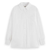 Scotch & Soda Regular-Fit Girlfriend Shirt, Camiseta Mujer, Shirting Blue, 34