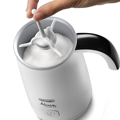 DeLonghi EMF 2.W - Batidora espumadora de leche eléctrica de mano, 500 W, color blanco