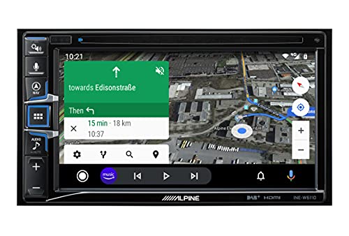 ALPINE INE-W611D Autorradio Multimedia Color Negro, 2 DIN