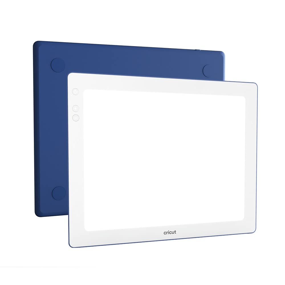 Cricut BrightPad Go | 11.5 x 9 pulgadas | Caja de luz LED inalámbrica | 5 ajustes de brillo, hasta 4200 Lux | para dibujar, trazar, manualidades de papel, deshierbar y mucho más. | Índigo