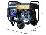 Kompak KGG20000LEK-T Generador Gasolina 3000rpm Full Power