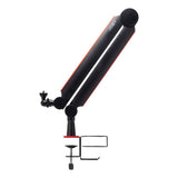 JOBY Wavo Boom Arm, Brazo de Jirafa para Micrófono Profesional, Streamings y Podcasts, Silencioso, Soporte para Vaso y Auriculares, Abrazadera de Mesa, Canaleta Oculta para Manejo de Cables, Negro