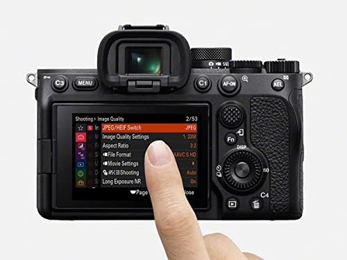 Sony Alpha 7 IV - Cámara sin espejo de fotograma completo (33 MP, enfoque automático en tiempo real, 10 fps, 4K60p, pantalla táctil multiángulo, batería Z de gran capacidad), Color Black