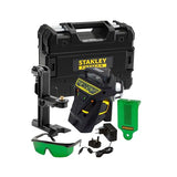 STANLEY FATMAX FMHT1-77356 - Trazador de Líneas Láser X3G, 3 x 360° en Color Verde, Visible a 4 Veces la Distancia, Precisión de +/-3mm a 10m, Resistente al Agua, Batería de Larga Duración