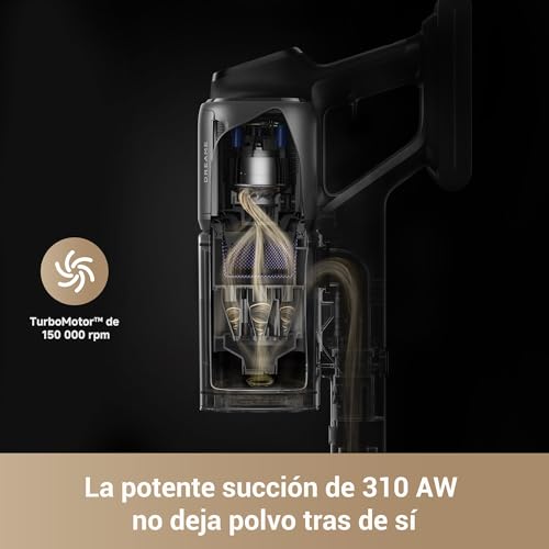 Dreame Z40 Station Aspiradora Escoba sin Cable con Vaciado Automático, Cepillo Multifunción Revelador de Polvo, Filtro Hepa, Herramienta de Fregado en Húmedo, Detección de Suciedad, 310 AW