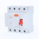 AS - Schwabe 61880 - Disyuntor de circuito RCD RCCB (40 A, 30 mA, 3 pines, 4TE)