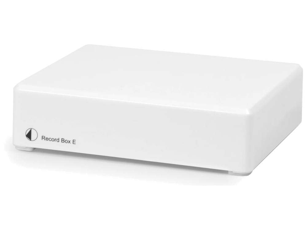 Project Record Box E - Previo de Phono para Capsulas MM y MC. Salida DAC y USB para Grabar Registros digitalmente. Salida Digital 48kHz/16Bit. Color Blanco.