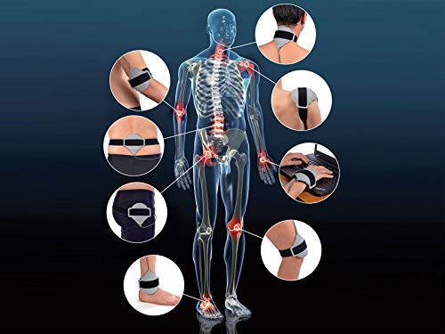 GIMA I-Tech Orthomag, para magnetoterapia de baja frecuencia doméstica y profesional, 2 programas de 75 Hz y 50 Hz, con batería, cargador, imán para prueba de emisiones, 2 bandas S y L, bolsa y manual