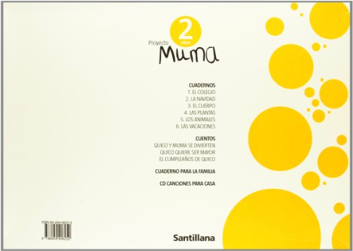 Proyecto Muma, Educación Infantil, 2 años - 9788429406252 (EDUCACION INFANTIL)
