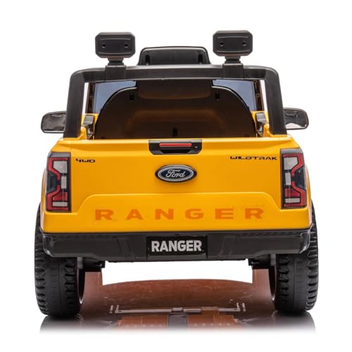 Tachan Vehículo eléctrico Ford Ranger (CPA Toy Group 711T00918), Color Amarillo