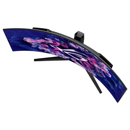 ASUS ROG Swift OLED PG39WCDM - Monitor Gaming OLED Curvo de 39 Pulgadas (3440x1440), 240 Hz, 0,03 ms, G-Sync, disipador Personalizado, ROG Smart KVM, 90 W Type-C, DisplayWidget Center