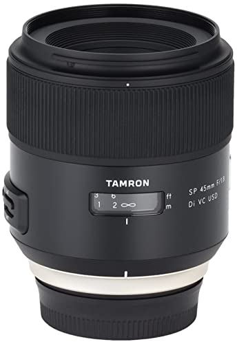 Tamron SP - Objetivo para Nikon DSLR (Distancia Focal Fija 45 mm, Apertura f/1.8, Di, VC, USD, diámetro Filtro: 67 mm), Negro